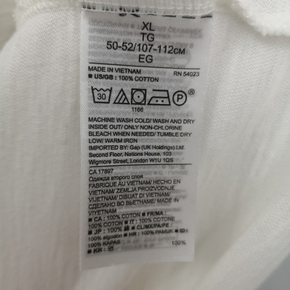 Banana Republic Men's XL White Luxury Touch - Picture 4 of 6